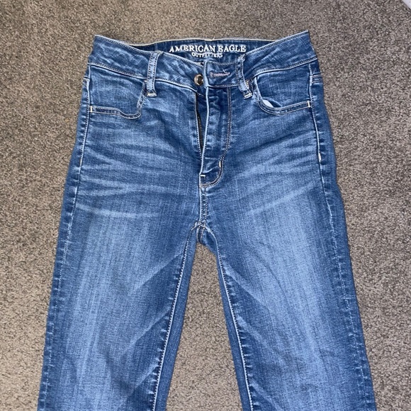 american eagle jeggings size 00 short super high rise - Picture 2 of 9